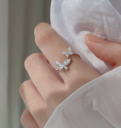 Sterling Silver Butterfly Ring for Women